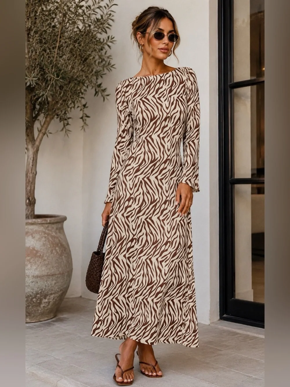 anthropologie long sleeve dresses By Anthropologie Long-Sleeve Midi Shirt Dress